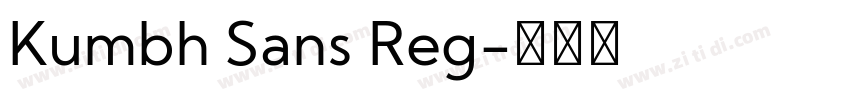 Kumbh Sans Reg字体转换